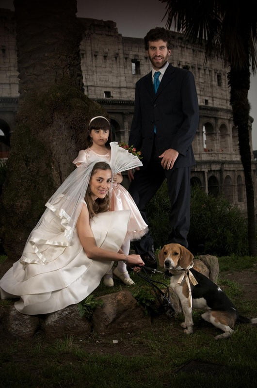 novios con su mascota