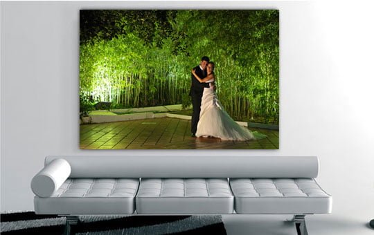 Foto lienzo de la boda